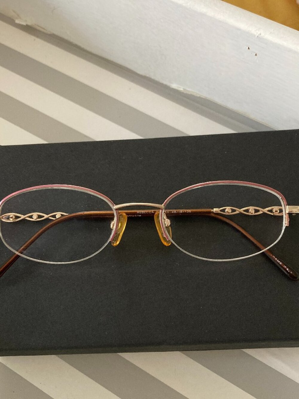 Rebecca Berry Gold Metal Eyeglass FRAMES ONLY